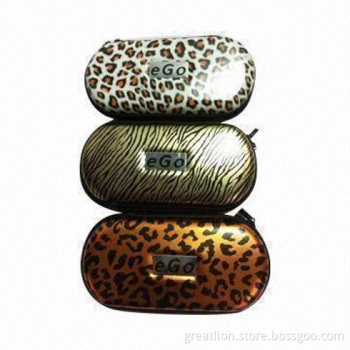 Hottest Sale eGo E-cigarette Cases with Leopard Grain, OEM Orders Welcomed